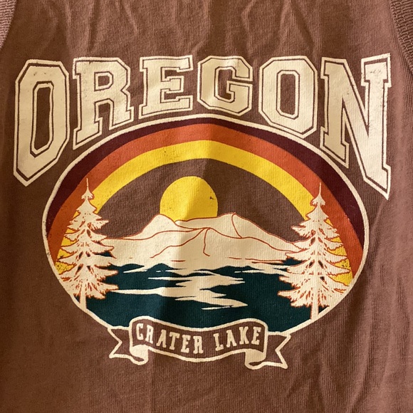 Brown “Oregon” Halter Crop Tank - Picture 3 of 4